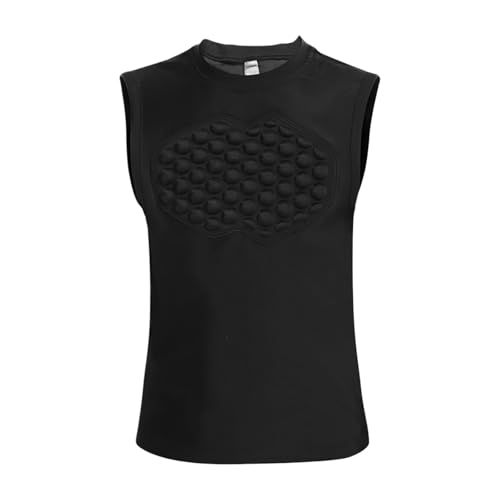 KAHDGSS Chaleco de entrenamiento protector para atletas adolescentes con EVA flexible y protector de pecho deportivo EVA de tela absorbente