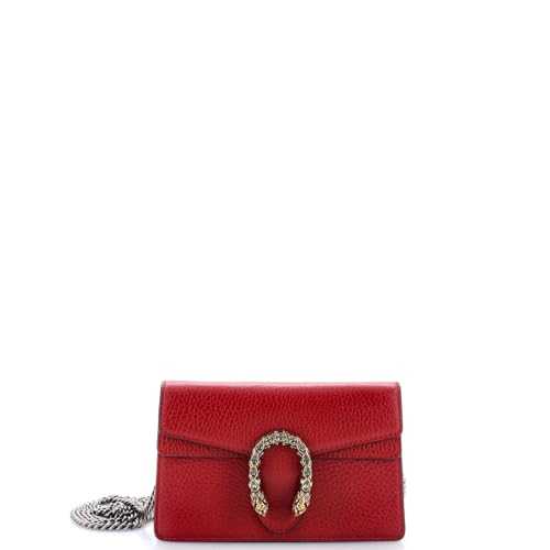 Gucci, Pre-Loved Dionysus Bag Leather Super Mini, Red