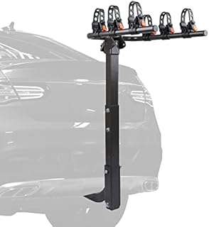 OUDEK 3-Bike Rack Hitch Mounted Bike Rack Carrier for 2-inch Hitch, Suitable for SUV, Trucks, Sedan, Quick Install Locking Hitch Insert, Adjustable Bike Hitch Rack