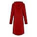 Amàzon Deals Today Warehouse Clearance Log in Oversized Zip Pp Hoodie for Women Cute Trendy Drawstring Hooded Sweatshirts Long Sleeve Irregular Hem Jacket Coats Prime deal day Today Only Red