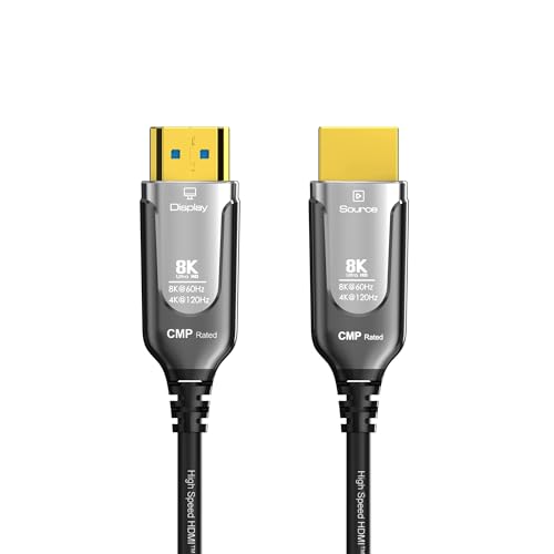 Câble HDMI 8K pour votre home cinéma encastré avec fibre optique 48G