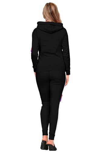 Bahob® Women’s Sportswear Set, 2 Piece Women Track Suit Hoodie and Stretch Legging Ladies Gym Wear Tracksuits Activewear Set S to XL - Image 5