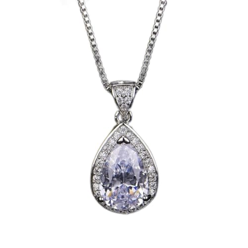Pendentif en argent 925 avec spinelle rose topaze et collier femme pour bijoux de mariage