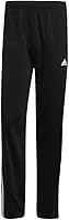 adidas Men's Essentials 3-Stripes Warm-Up Track Pants - Regular Fit, Primegreen Recycled, Open Hem Sweatpants