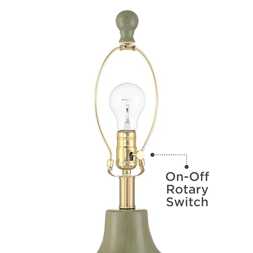 Lámpara de Mesa 360 Lighting Lyrah Cerámica Verde 25" Alto miniatura 5