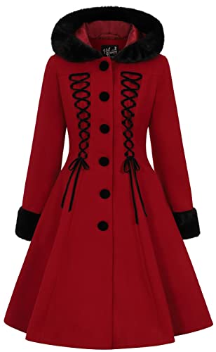 Hell Bunny Amaya Coat Frauen Mantel rot/schwarz 3XL Cover