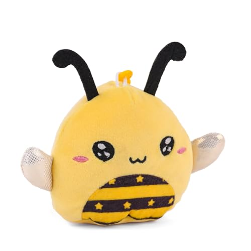 Image of Mirada Hanging Bee Soft Plush Toy | Yellow Stuffed Animal Keychain for Kids & Toddlers | Mini Soft Toys, Cute Soft Toys, Stuffed Animals, Funny Toy, Gift Item, Bag Charm, Keyring, Party Favors | 11cm