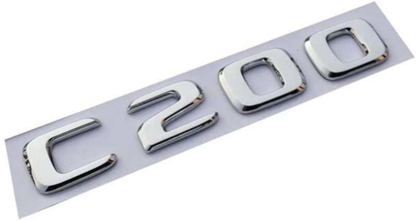 Chrome ABS Rear Trunk Letters Badge Badges Emblem Emblems Sticker for Ben C Class C200 2017 2019