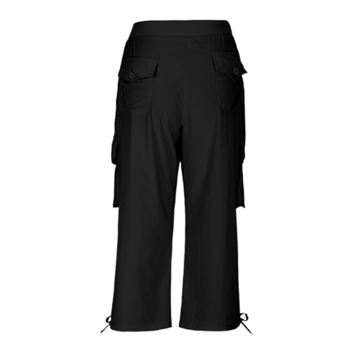 Women's Cargo Capris Pants with 6 Pockets Loose Fit Lightweight Quick Dry Travel Hiking Summer Pants Casual Pant4