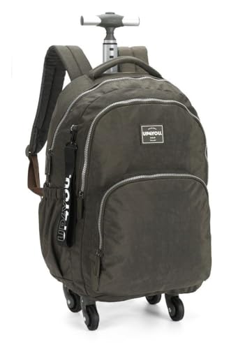Encontraproduto.com.br - Mochila Juvenil Com rodas Cinza - MAXLOG