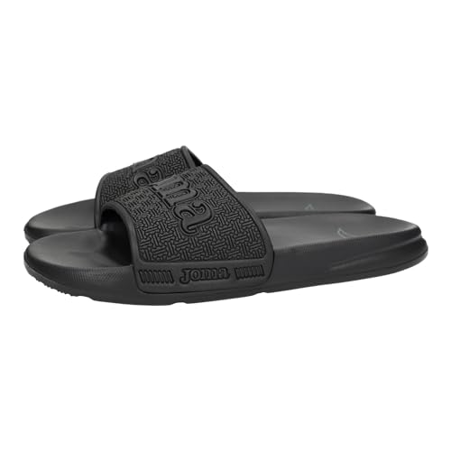 Joma SLANDS2401 Chanclas de verano para hombres en color negro, chanclas para playa y piscina, modelo de pala y piso antideslizante HOMBRE SANDALIAS NEGRO 42