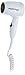 Jerdon Proversa Wall Mount Hair Dryer With Led Night Light & 2-Speed and Heat Settings, 1600W, White Finish