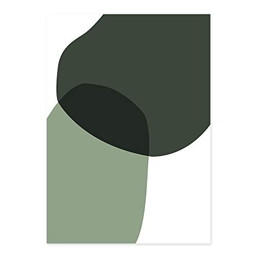 Peinture abstraite verte moderne pour la décoration de la chambre à coucher