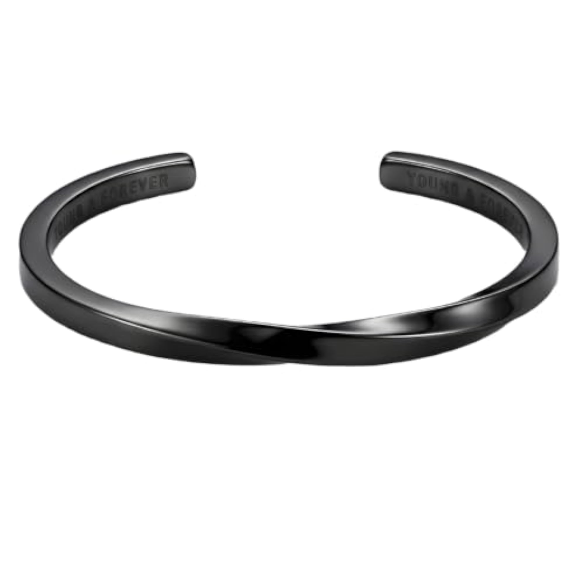 Anti Tarnish Stainless Steel Kada for Men and Women, Twisted Design