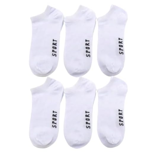 Kit 6 Pares de Meias Soquete Cano Curto Branco - Unissex