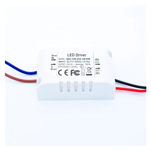 Transformador LED 10W 900mA fuente de alimentación CA 110V 220V a 6V 9V 10V para placa de diodo 4