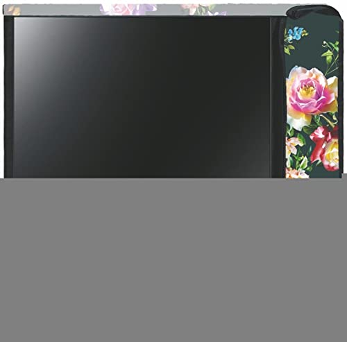 Image of Acoma 43 Inch Smart LED TV Cover PVC Waterproof Printed With Transparent Polythene Layer Compatible for Sony, Mi, Kodak and Samsang Smart LED TV Led-43-C-Green-Wht-Ros