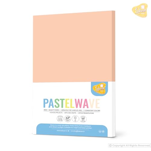 Image of Lakeer A4 Pastel Color Paper- Pastel Cream Colour, Pack of 50 Sheets | 150 GSM Thick for Arts and Crafts, Printing, DIY Projects, Etc