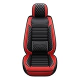 SAIBOL Funda De Asiento De Coche De Cuero PU para VW para Golf 8, Accesorios Universales para Interior Cubre Cubierta Protector(1 PCS E)