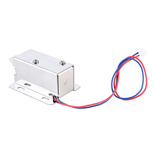 Image of Generic DC 12V Mini Electromagnetic Lock -Resistant Adjustable Electric Lock for Cabinets and Drawers Made of Stainless Iron 1 Unit