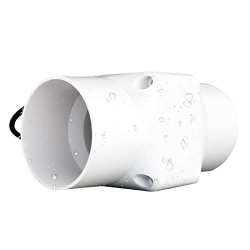 JZWLW Kleine Kanallüfter Ø 50 mm mit Kugellager Axial Rohrlüfter Zuluft/Abluft Rohrventilator Lüfter 36m³/h für Badezimmer Wachstumszelte Hydrokultur Cover