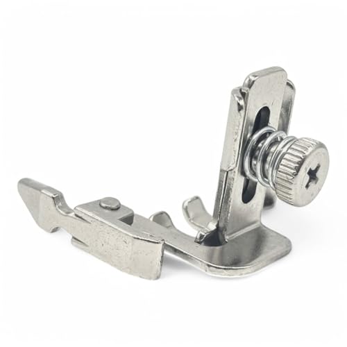 Image of ZENITH Adjustable Narrow Zipper Pressure Foot Snap on Type for Automatic Electric Low Shank Sewing Machines Suitable for Usha Janome Brother Singer etc Steel Finish (Adjustable Narrow Zipper)