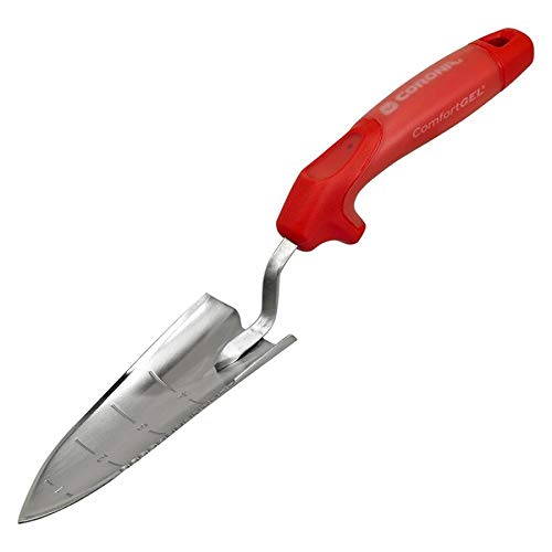 Corona Stainless Steel ComfortGEL Transplanter, red