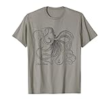Vintage Black Octopus Marine Biologist Ocean Sea Life #5 T-Shirt