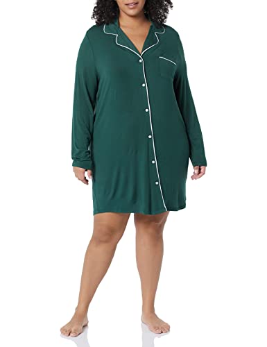 Image of Amazon Essentials Women's Piped Nightshirt (Available in Plus Size)