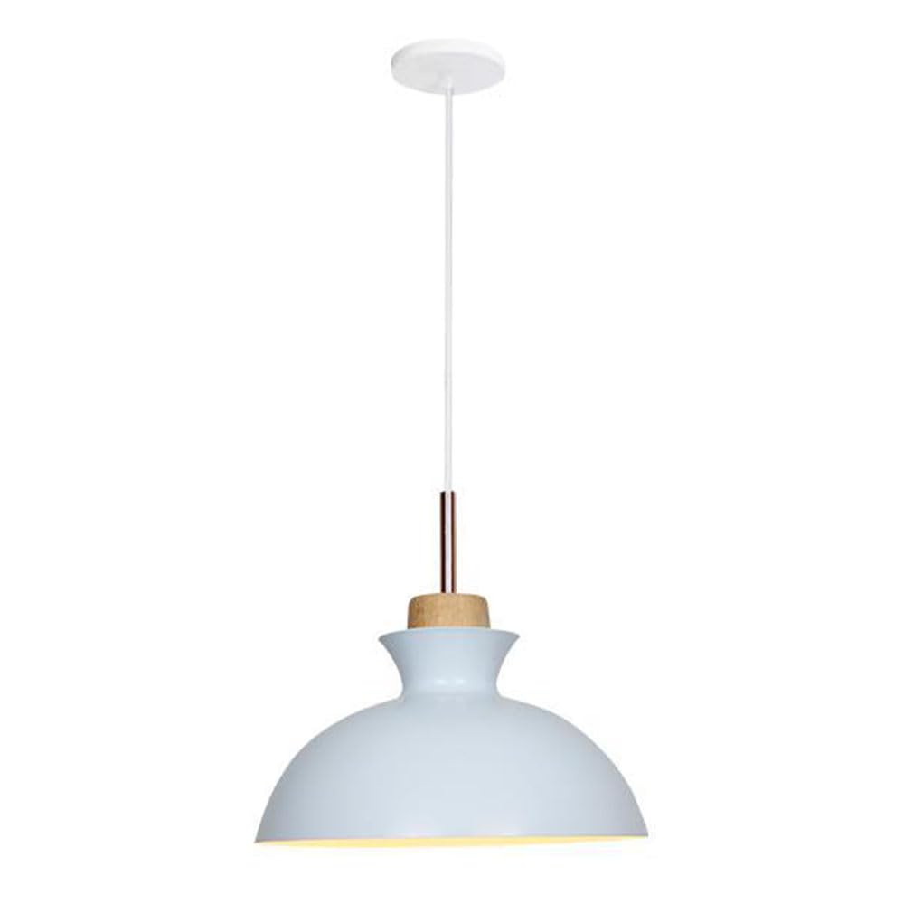 STVDEDG Macaron 11” Dome Pendant Light Nordic with Wood Hanging Lighting Fixtures Colorful Farmhouse Industrial Chandeliers Flush Mount Ceiling Chandelier Shade for Loft Coffee Kitchen Island