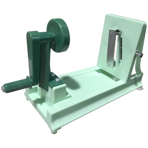 La herramienta de cocina de plástico con cortadora de espiral manual crea fideos/papas fritas, espiralizador de vegetales, espiralizador de cortador de espiral manual para pepino de zanahoria de papa