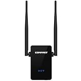 300Mbps WiFi Repeater WiFi Extender Booster 2.4GHz Wireless Amplifier with Dual External Antennas,...