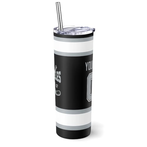 Image of ANTKING Los Angeles Tumbler 20oz Travel Mug Custom Name Number Gifts | Stainless Steel Insulated Coffee Cup for Men Women
