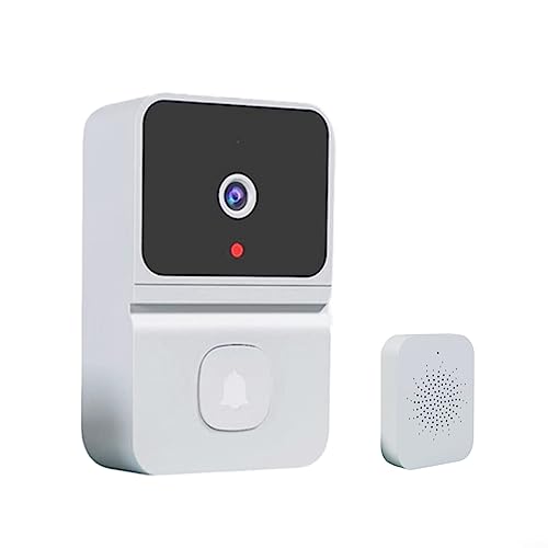 Cámara de timbre de video inalámbrico, timbre de video WiFi inteligente Timbre de puerta de teléfono Intercomunicador Timbre de seguridad con visión nocturna 450P de 2 vías -