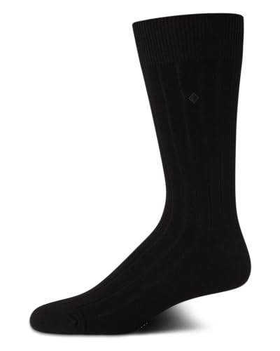 Cole Haan Mens Dress Socks - Breathable Comfort Stretch Crew-Length Work Socks for Men for Business Formal Wear (Sizes: 7-12)