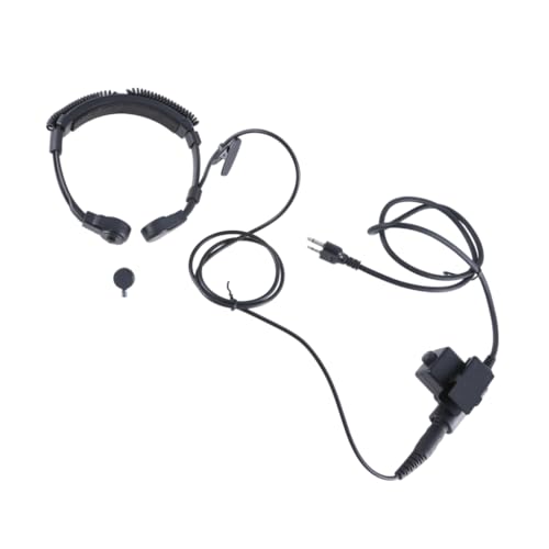 Throat Vibration Mic Acoustics Tube Headsets U94 PTT Adapter for IC-F4TR