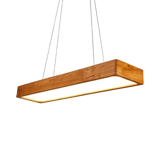 Plafonnier LED de bureau simple wood et lustre plafonnier moderne