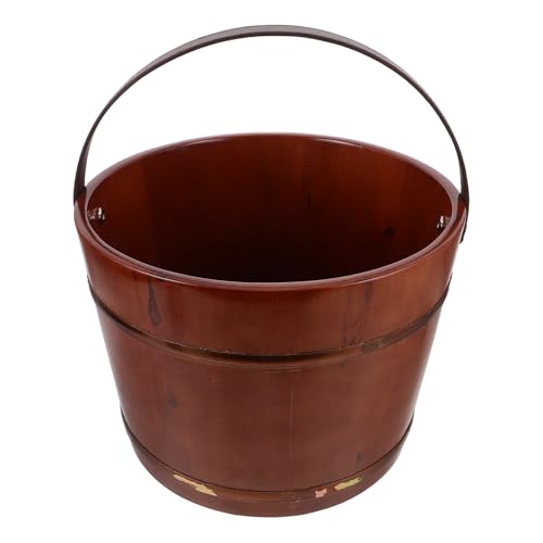 Balde de Madera para Pies KICHOUSE portátil y profundo