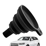 Funnels For Automotive Use - Car Oil Funnel | Foldable Silicone Splash-Proof Universal Multi-Purpose | Automotive Use Oil Change Funnel | Wide Mouth Flexible Universal Foldable For Kitchen Canning