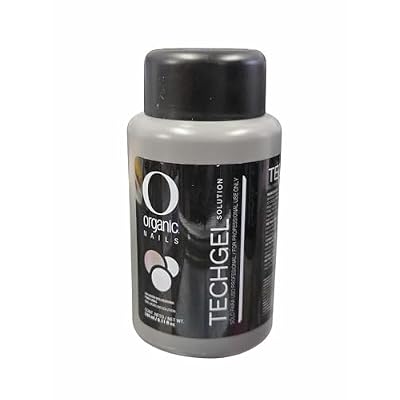 Organic Nails Techgel Polymorized Gel Liquid Solution 8 Fl. Oz. Bottle for Odorless Gel Nails - 240 ml
