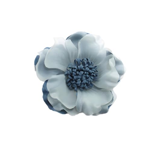 Image of Large Red Rose Flower Brooches Pins for Women Dainty Satin Fabric Brooches Big Camellia Flower Brooch Wedding Party Clothing Pin Accessory Jewelry