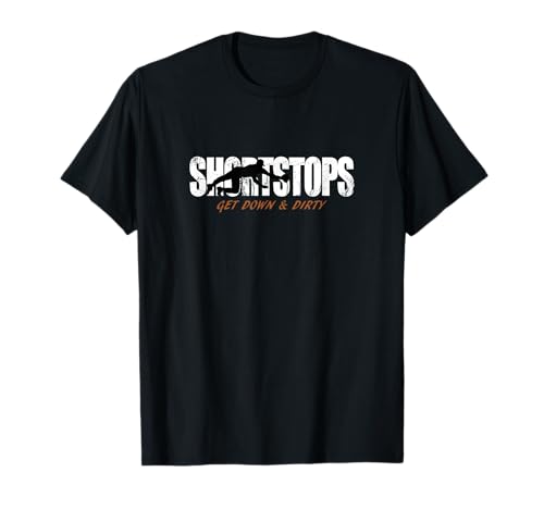 Baseball/Softball Shortstop T-Shirt Get Down & Dirty