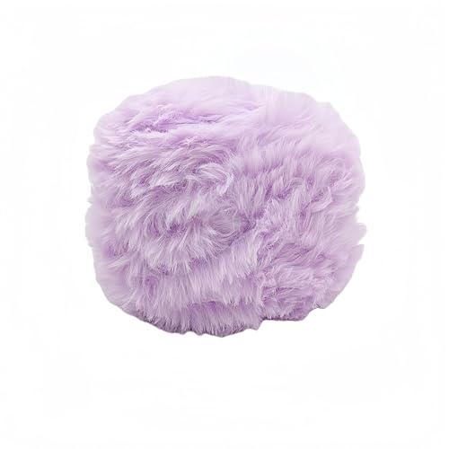 人工毛皮毛糸 2巻セット・純色デザイン・チャンキーふわふわ・かぎ針編み用・秋冬向け・1巻100g | ソフトファー糸・ミンクファー糸 (080)