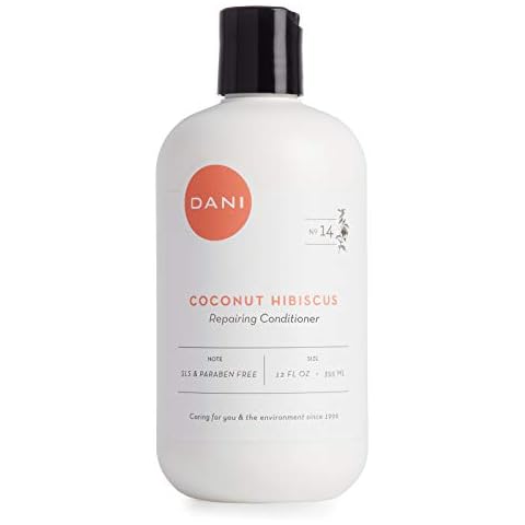 DANI Natural Nourishing Conditioner Naturals - Organic Ingredients Hydrate & Strengthen Hair - Sulfate, Phthalate & Paraben Free - Vegan & Cruelty Free - 12 Ounces (Coconut Hibiscus) Cover