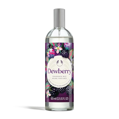 The Body Shop Dewberry Fragrance Mist (1x 100ml) Refreshing Body Spray with Fruity and Floral Scent, Lightweight Daily Fragrance with Jasmine and Musk, Vegan Certified Nostalgic Classic