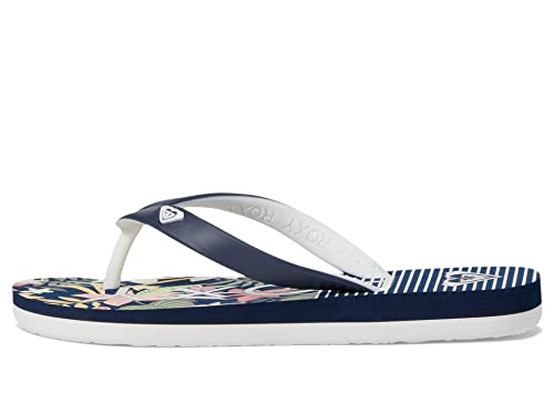 Roxy Girl's Tahiti VII (Little Kid/Big Kid) Light Yellow/White/True Navy 12 Little Kid M4