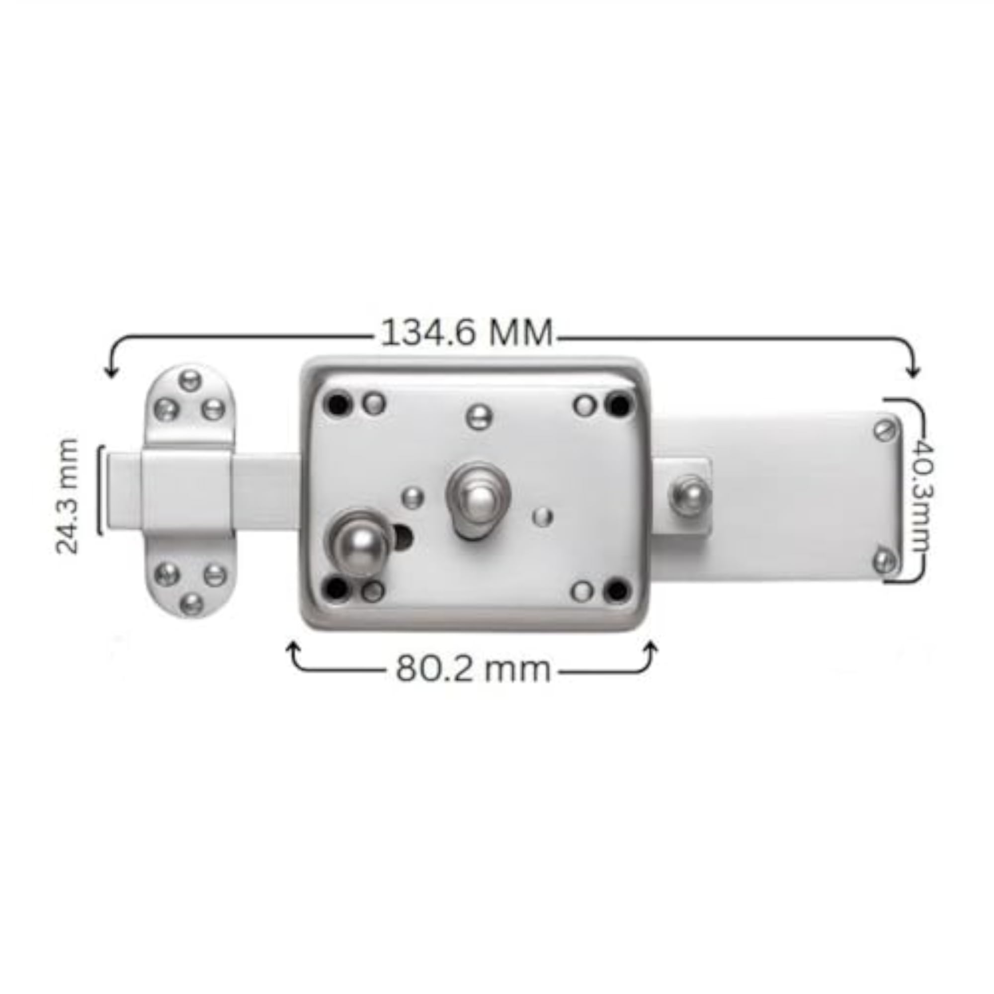 Pin Cylinder Inter Lock Heavy Duty Main Door Lock with Brass Keys