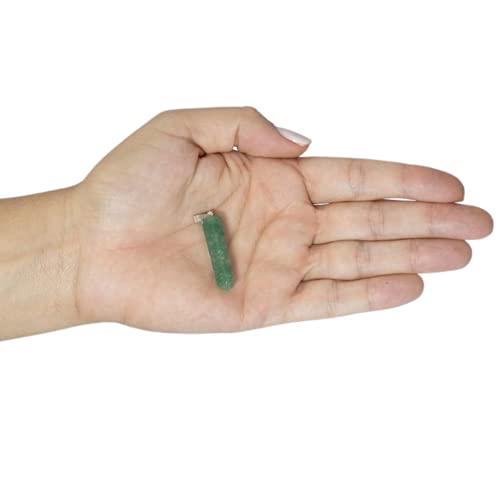 PINGENTE MINI PONTA QUARTZO VERDE - (3 a 5) cm