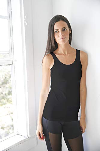 Treelance Organic Cotton Black White Yoga Workout Tank Tops Shirts Graphic Tees For Women (Small, Black Yoga Evolution) #TOP3