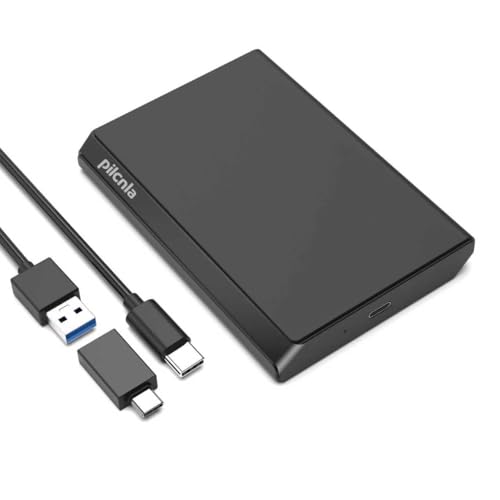 PILCNLA Portable External Hard Drive,USB-C,HDD USB 3.0,for Windows, Mac,Android,TV,Phone,Laptop,Desktop,PS4,Xbox One X/S, Xbox 360 (HDD2-250G)
